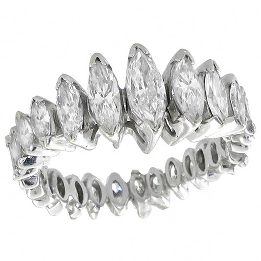 Vintage 2.00ct Diamond Eternity Gold Ring