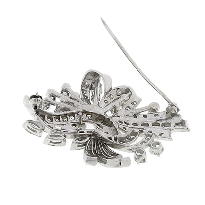 Vintage 2.00ct Diamond Gold Pin