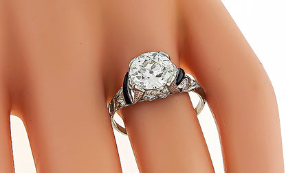 Vintage 2.02ct Diamond Engagement Ring