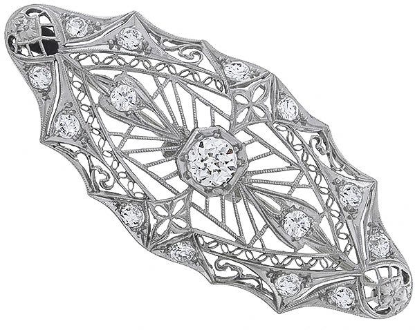 Vintage 2.05ct Diamond Pin