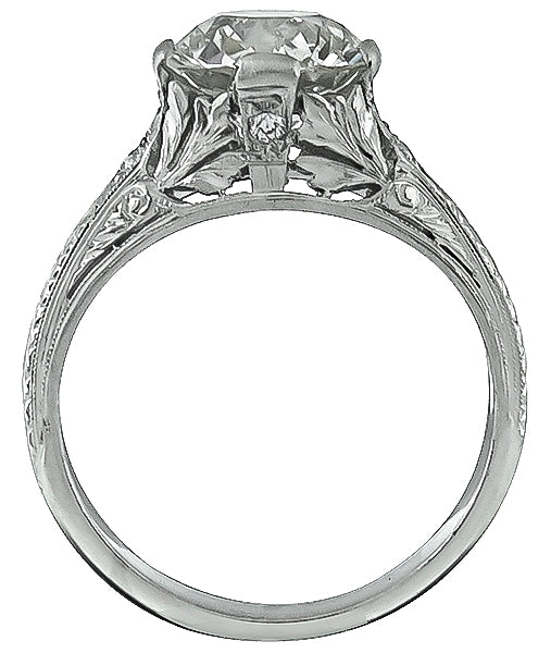 Vintage 2.11ct Diamond Engagement Ring