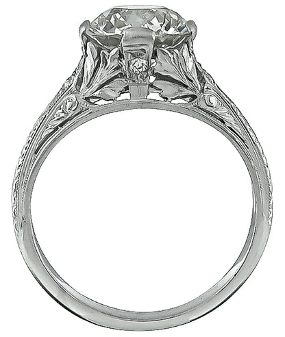Vintage 2.11ct Diamond Engagement Ring