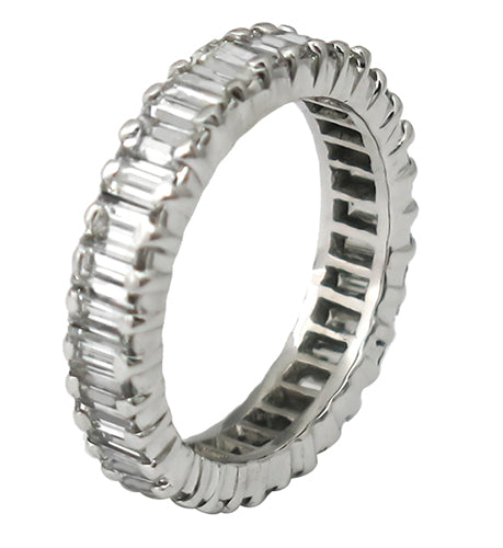 Vintage 2.15ct Diamond Eternity Wedding Band