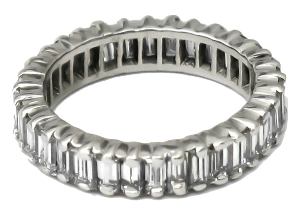Vintage 2.15ct Diamond Eternity Wedding Band