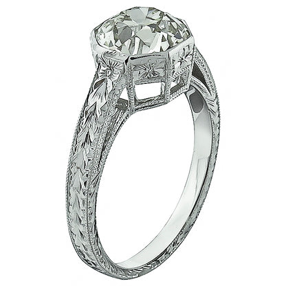 Vintage 2.22ct Diamond Engagement Ring