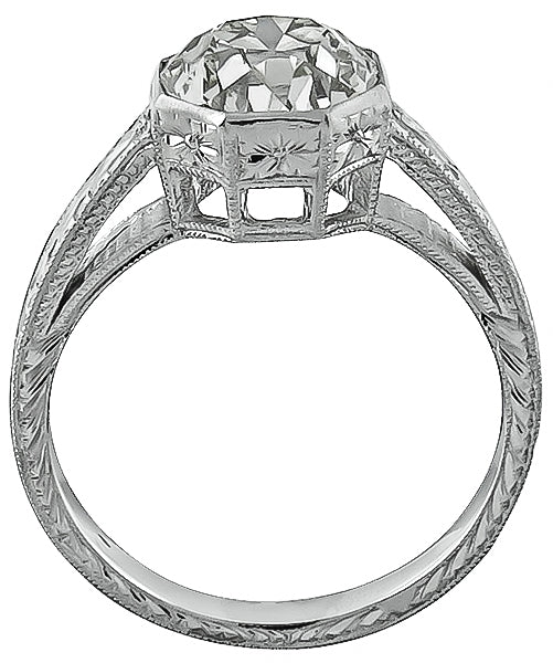 Vintage 2.22ct Diamond Engagement Ring