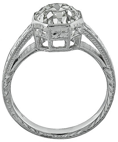 Vintage 2.22ct Diamond Engagement Ring