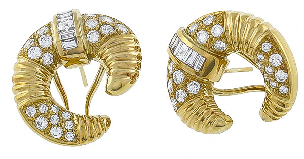 Vintage 2.50ct Diamond Earrings