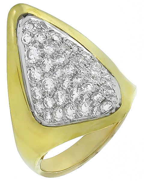 Vintage 3.00ct Diamond Gold Ring