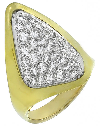 Vintage 3.00ct Diamond Gold Ring