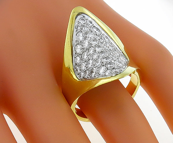 Vintage 3.00ct Diamond Gold Ring