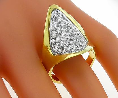 Vintage 3.00ct Diamond Gold Ring