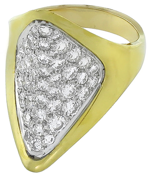 Vintage 3.00ct Diamond Gold Ring