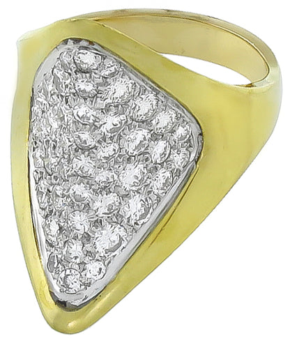 Vintage 3.00ct Diamond Gold Ring