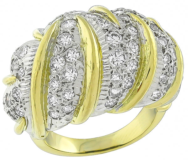 Vintage 3.00ct Diamond Gold Ring