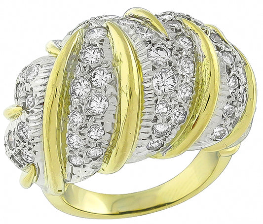 Vintage 3.00ct Diamond Gold Ring