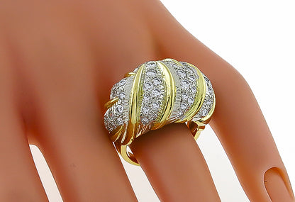 Vintage 3.00ct Diamond Gold Ring