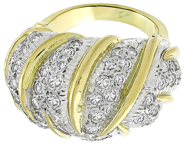 Vintage 3.00ct Diamond Gold Ring