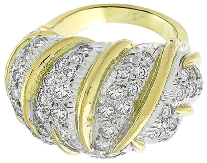 Vintage 3.00ct Diamond Gold Ring