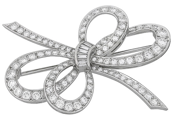 Vintage 3.50ct Diamond Pin