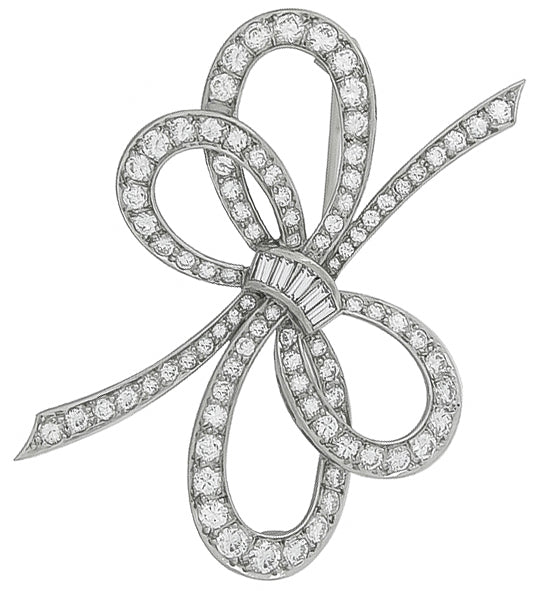 Vintage 3.50ct Diamond Pin