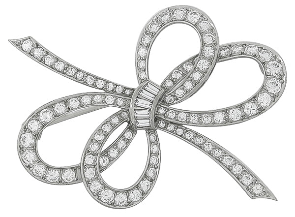 Vintage 3.50ct Diamond Pin