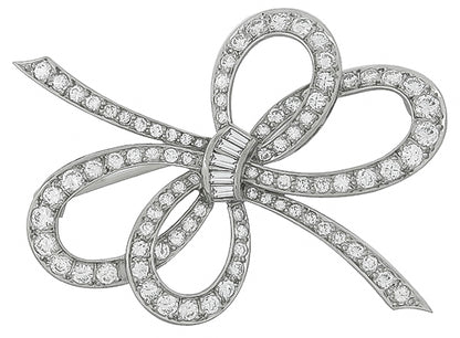 Vintage 3.50ct Diamond Pin