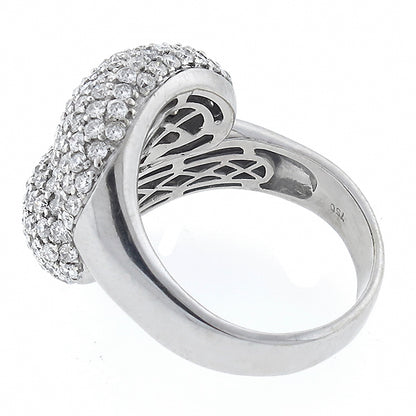 Vintage  3.87ct  Diamond Cocktail Ring