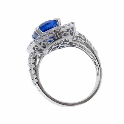 Vintage 4.50ct Sapphire 2.20ct Diamond Ring
