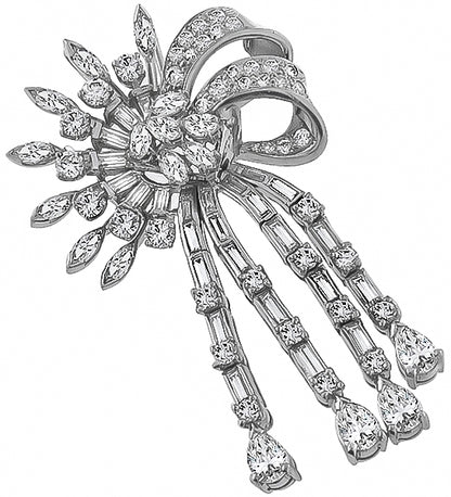 Vintage 6.00ct Diamond Pendant/Pin