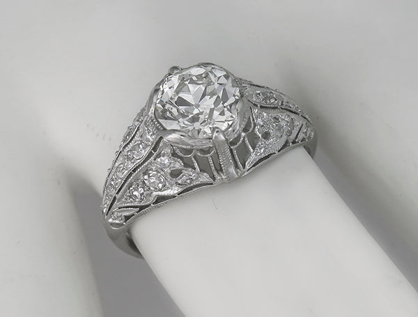 Vintage EGL H-I SI1 1.51ct Diamond Engagement Ring