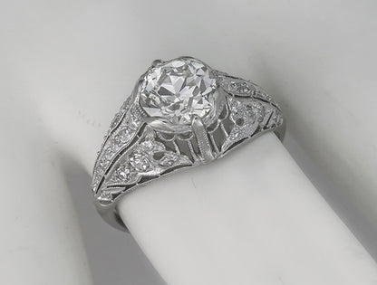 Vintage EGL H-I SI1 1.51ct Diamond Engagement Ring