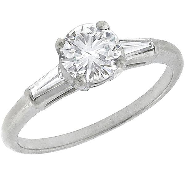 Vintage GIA 0.69ct Diamond Engagement Ring