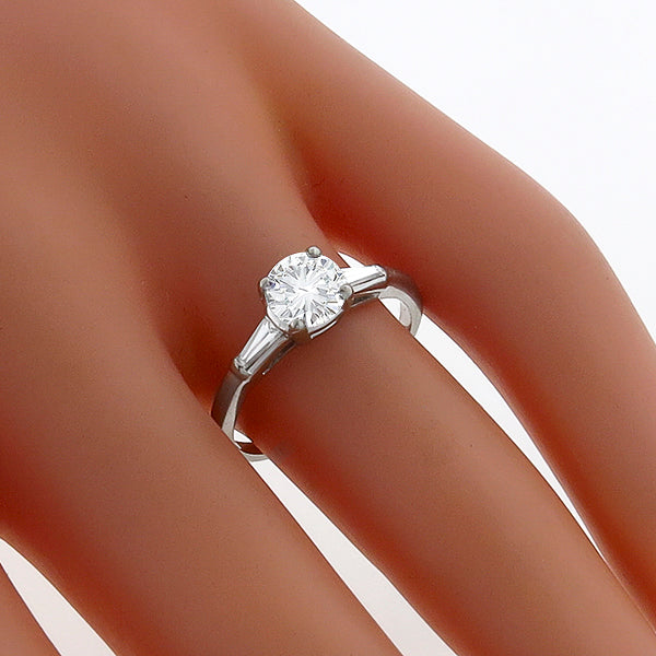 Vintage GIA 0.69ct Diamond Engagement Ring