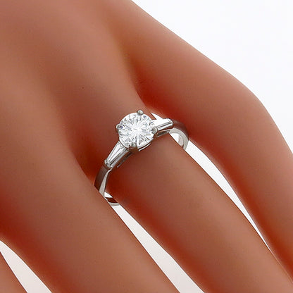 Vintage GIA 0.69ct Diamond Engagement Ring