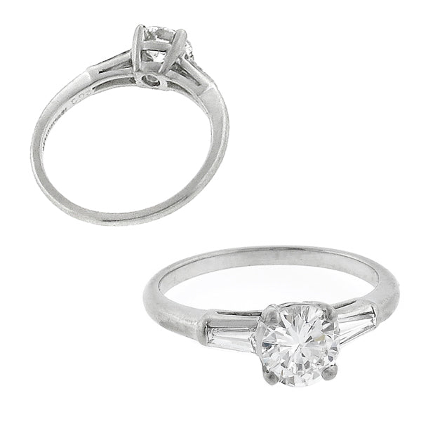 Vintage GIA 0.69ct Diamond Engagement Ring