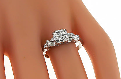 Vintage GIA 0.80ct Diamond Engagement Ring