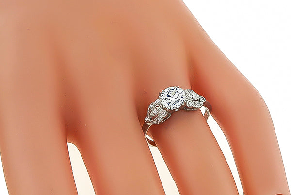 Vintage GIA 1.00ct Diamond Engagement Ring