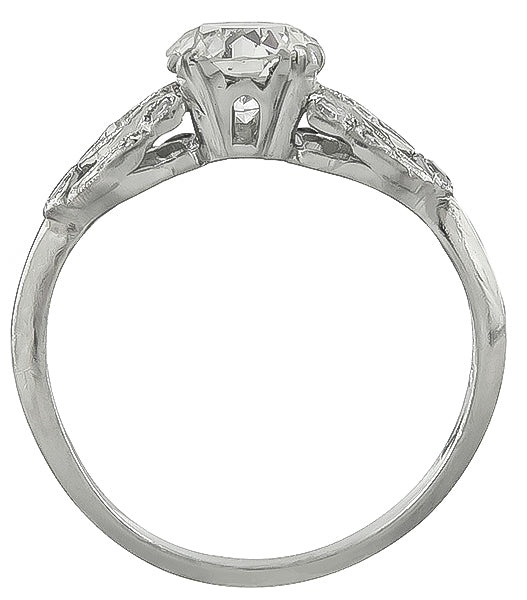 Vintage GIA 1.00ct Diamond Engagement Ring