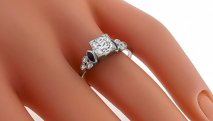 Vintage GIA 1.04ct Diamond Engagement Ring