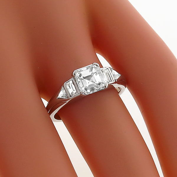 Vintage GIA 1.15ct Diamond Engagement Ring