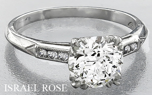 Vintage GIA 1.19ct Diamond Engagement Ring