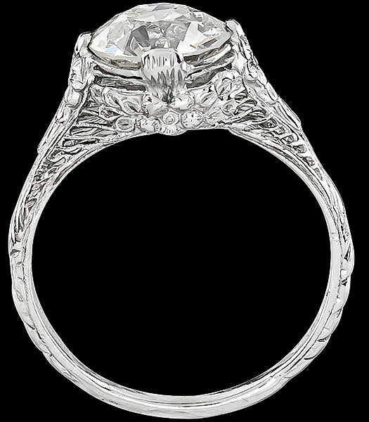 Vintage GIA 1.44ct Diamond Engagement Ring