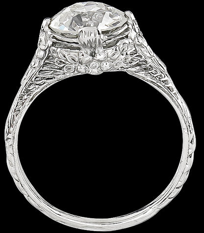 Vintage GIA 1.44ct Diamond Engagement Ring