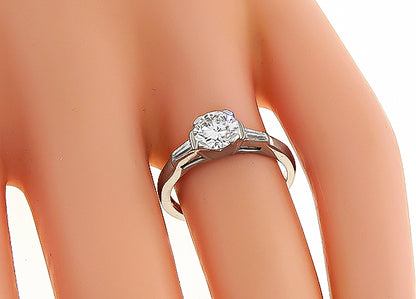Vintage GIA Certified 0.65ct Diamond Engagement Ring