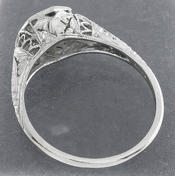 Vintage GIA Certified 0.92ct Diamond Engagement Ring