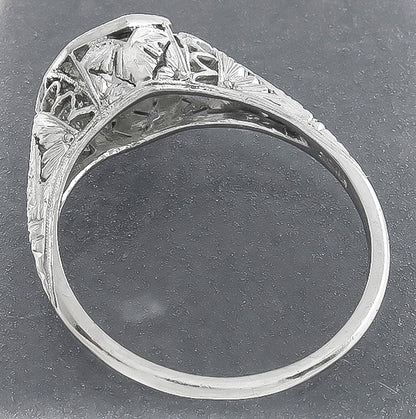 Vintage GIA Certified 0.92ct Diamond Engagement Ring