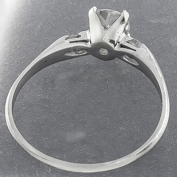 Vintage GIA Certified 0.92ct Diamond Engagement Ring