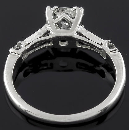 Vintage GIA Certified 1.13ct Diamond Engagement Ring