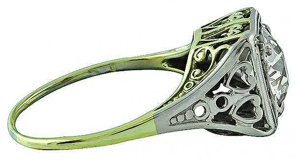 Vintage GIA Certified 1.14ct Diamond Engagement Ring